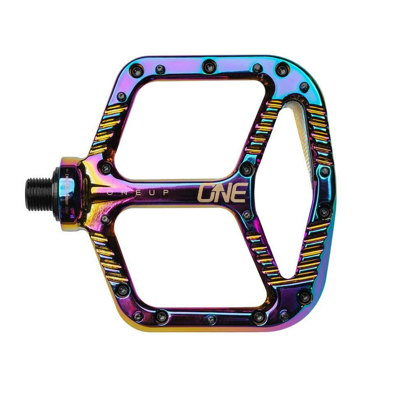 OneUp Components Aluminum Platform Pedals, Oil Slick