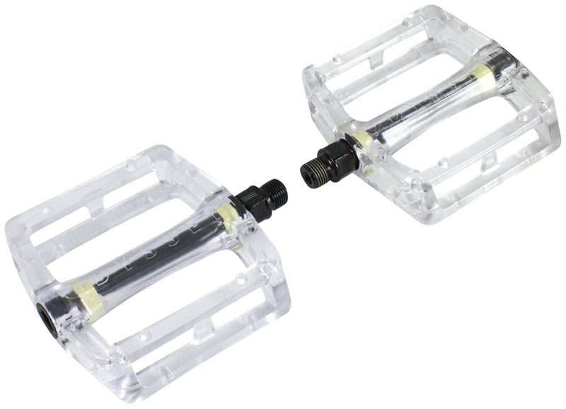 Odyssey Grandstand V2 PC Pedals - Platform, Composite/Plastic, 9/16", Clear