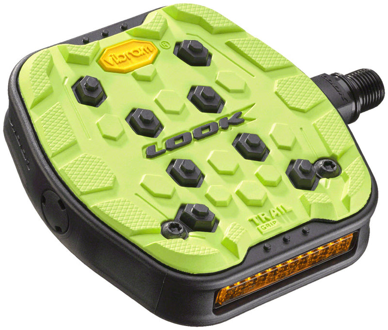 LOOK Geo Trail Grip Pedals - Platform, 9/16", Lime