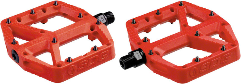 SDG Comp Pedals - Platform, Composite , 9/16" , Red