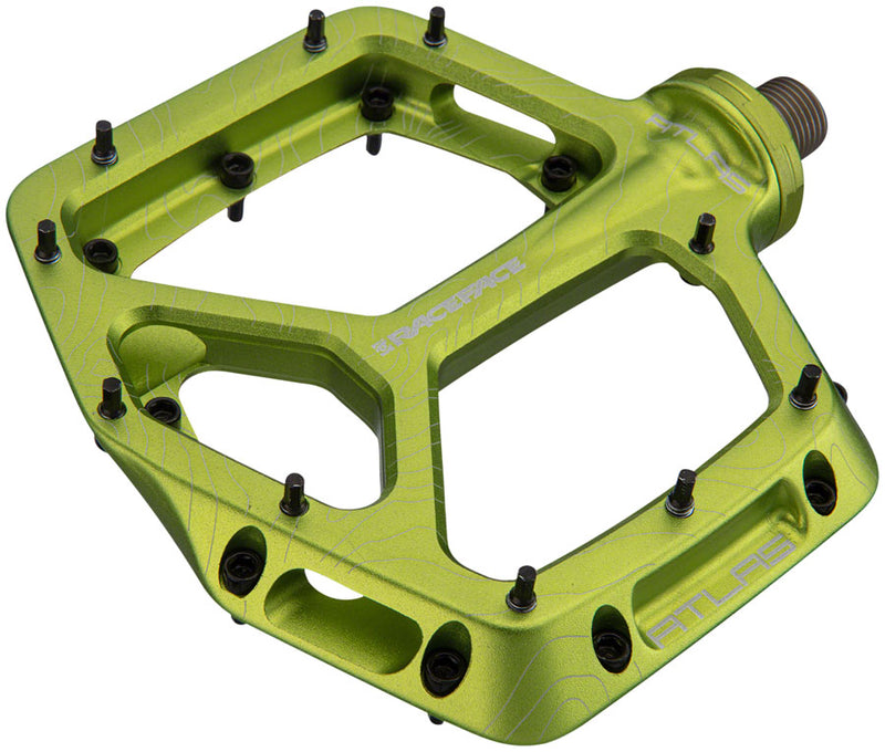 RaceFace Atlas Pedals - Platform, Aluminum, 9/16", Green