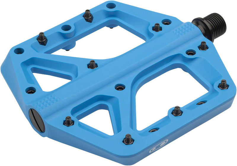 Crank Brothers Stamp 1 Pedals - Platform, Composite, 9/16", Blue, Large