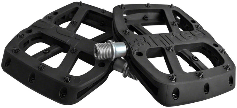 e*thirteen Base Pedals - Platform, Composite, 9/16", Black