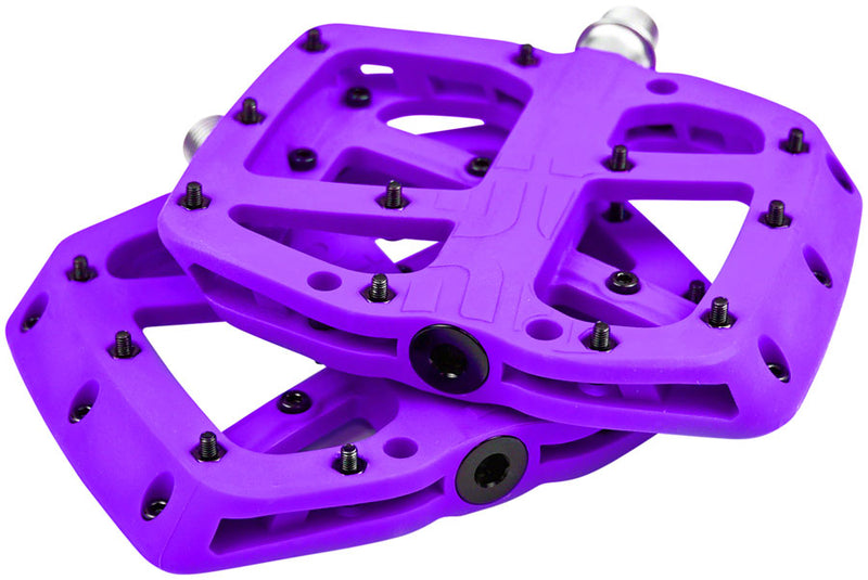 e*thirteen Base Pedals - Platform, Composite, 9/16", Eggplant