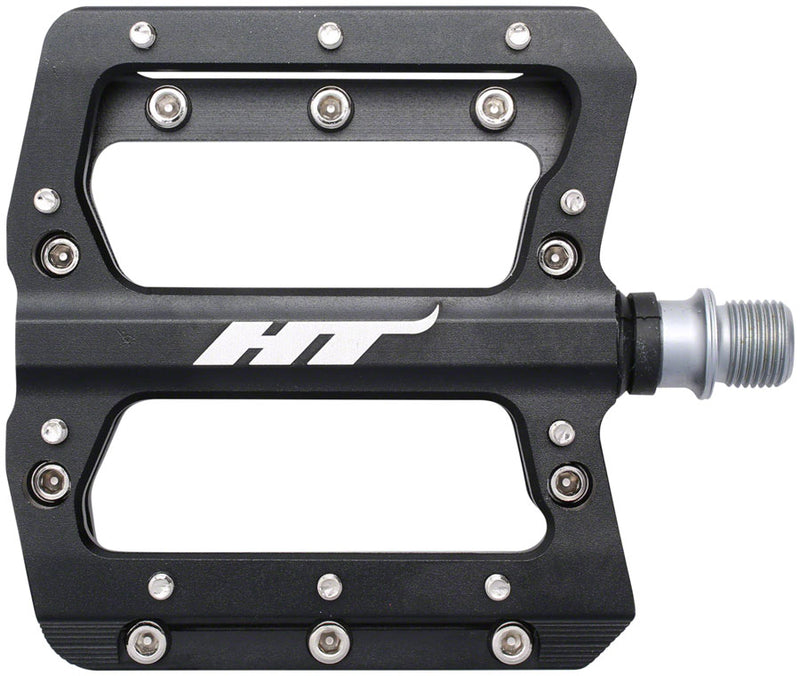 HT Components AN14A Pedals - Platform Aluminum 9/16" Black