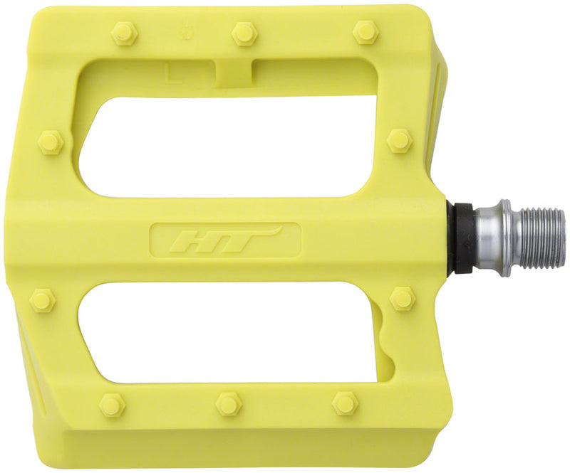 HT Components PA12 Pedals - Platform Composite 9/16" Neon Green