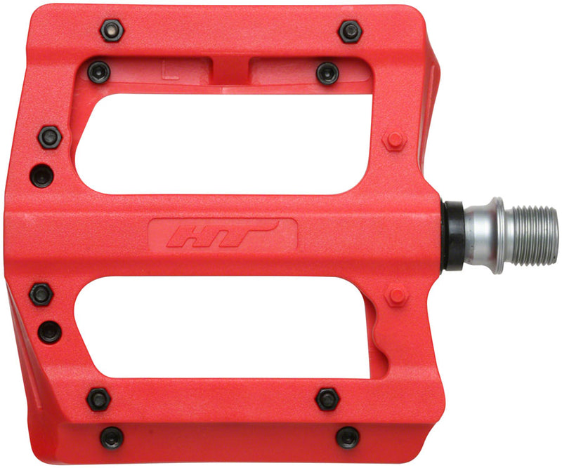 HT Components PA12A Pedals - Platform Composite 9/16" Red