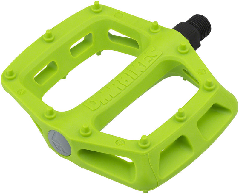 DMR V6 Pedals - Platform, Plastic, 9/16", Green