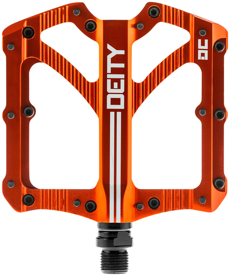 DEITY Bladerunner Pedals - Platform, Aluminum, 9/16", Orange