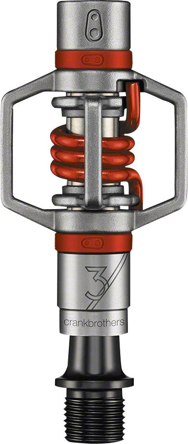 Crank Brothers Egg Beater 3 Pedals - Dual Sided Clipless, 9/16", Red