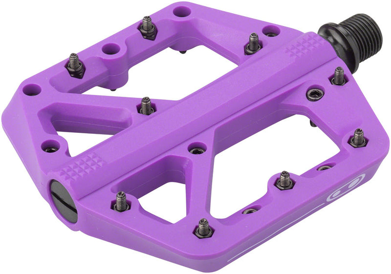 Crank Brothers Stamp 1 Pedals - Platform, Composite, 9/16", Purple, Large