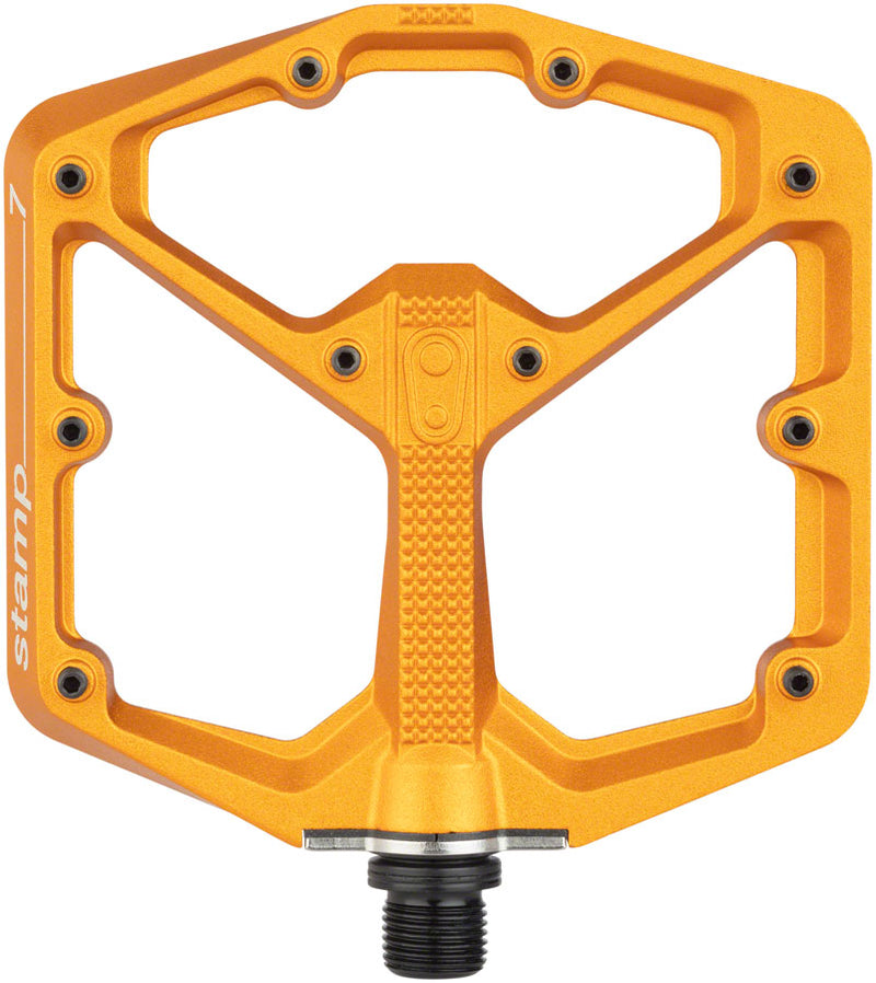 Crank Brothers Stamp 7 Pedals - Platform, Aluminum, 9/16", Orange, Large