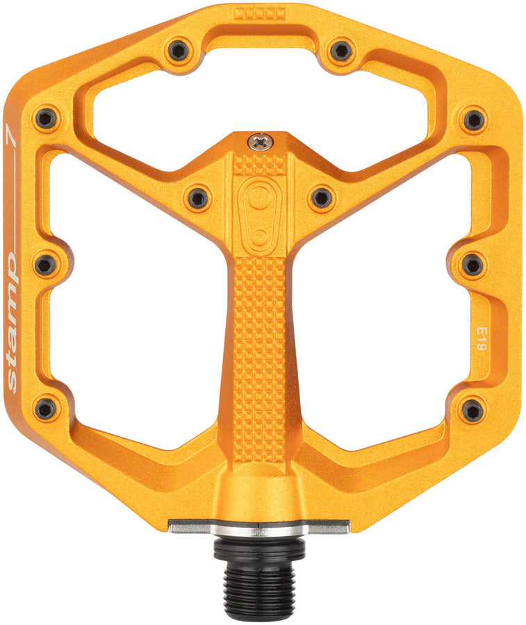 Crank Brothers Stamp 7 Pedals - Platform, Aluminum, 9/16", Orange, Small