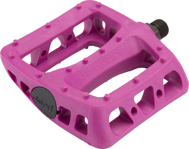 Odyssey Twisted PC Pedals - Platform, Composite/Plastic, 9/16", Purple