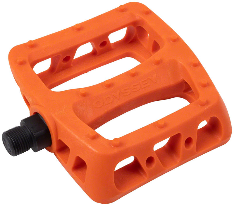 Odyssey Twisted PC Pedals - Platform, Composite/Plastic, 9/16", Orange