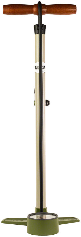 Silca Terra Floor Pump - Aluminum Barrel, 2-Stage Gauge, 120psi, Gray