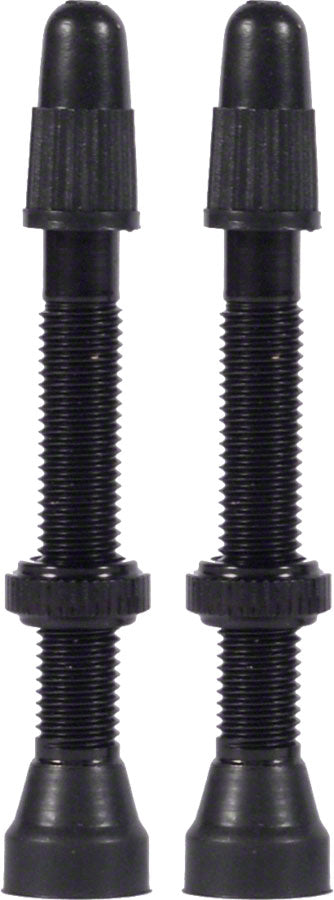 WTB Aluminum TCS Tubeless Valves: 34mm, Black, Pair