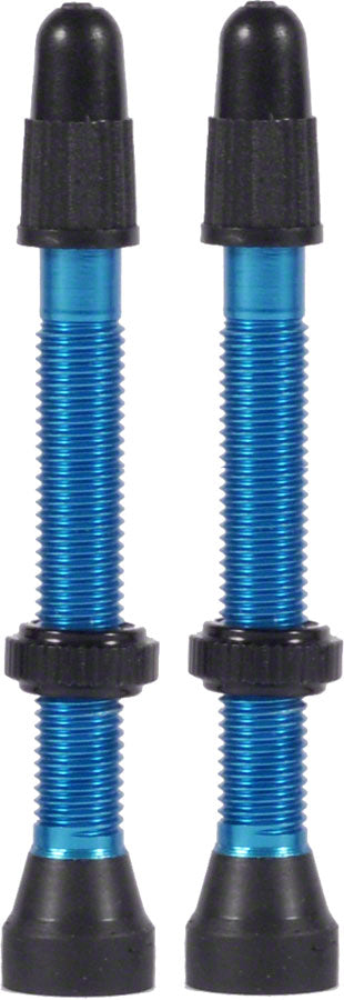 WTB Aluminum TCS Tubeless Valves: 46mm, Blue, Pair