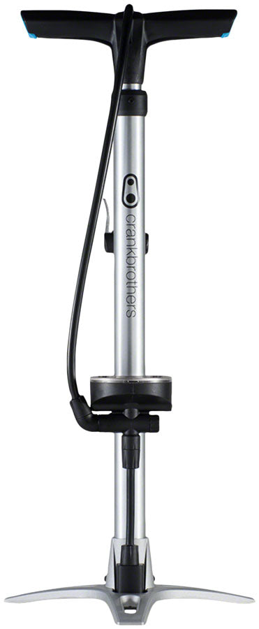 Crank Brothers Sterling Floor Pump: Silver