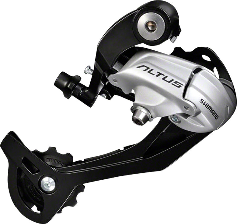 Shimano Altus RD-M370-SGS Rear Derailleur - 9 Speed Long Cage Silver