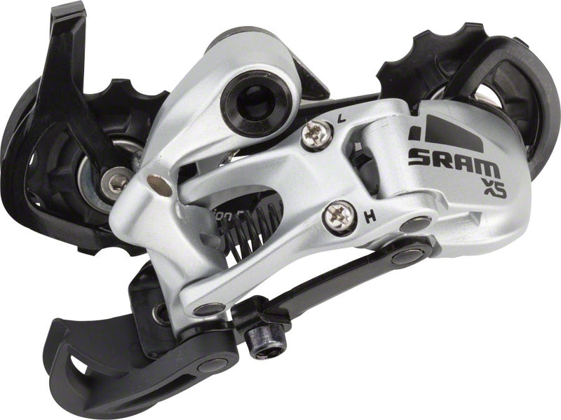 SRAM X5 Rear Derailleur - 9 Speed, Medium Cage, Silver