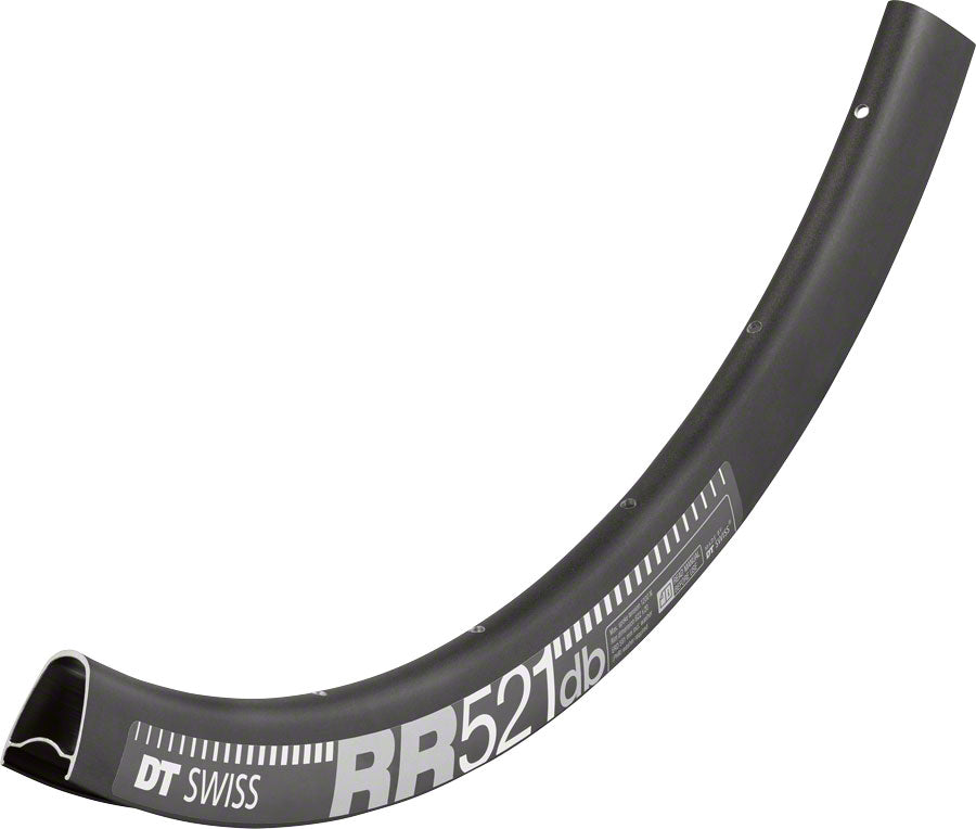 DT Swiss RR 521 Rim - 700, Disc, Black, 28H