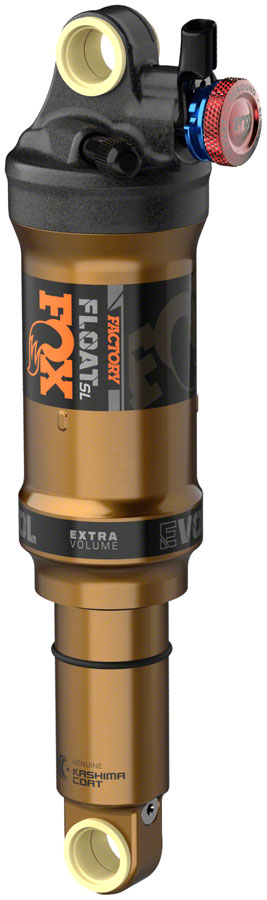 FOX Float SL Factory Rear Shock - Metric, 190 x 45 mm, EVOL SV, Remote Up, Black/Kashima Coat