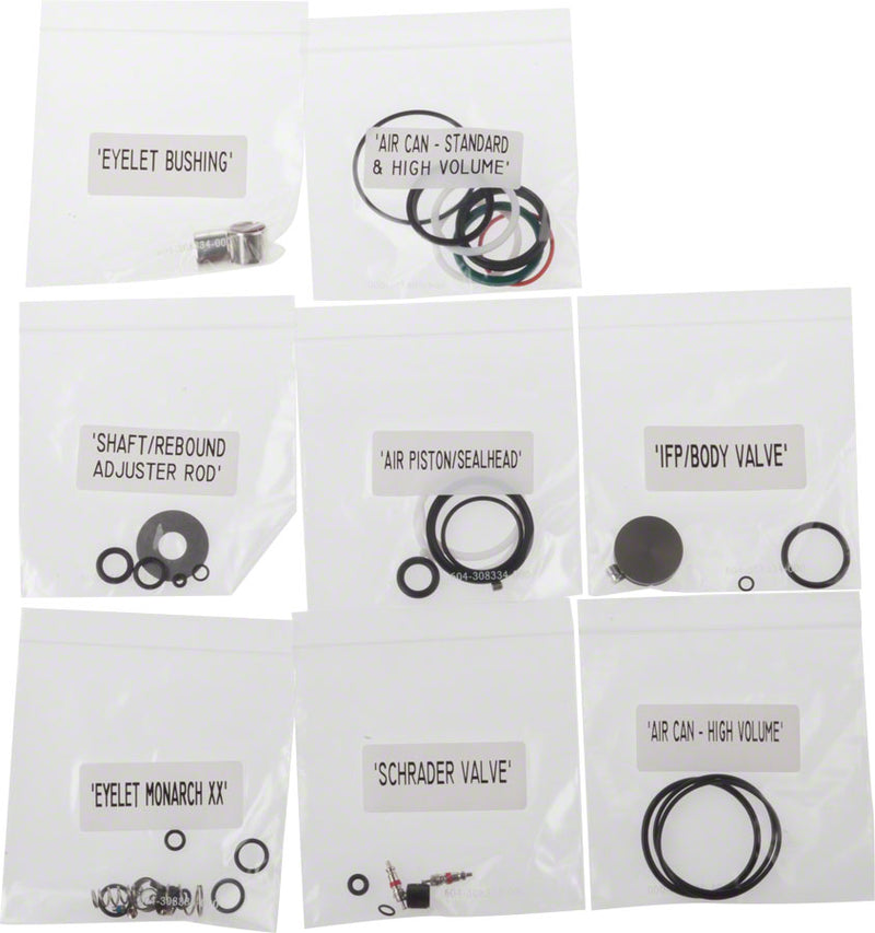 RockShox Rear Shock Service Kit, Full: Monarch XX B1 2014+