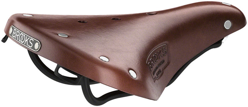 Brooks B17 Short Saddle - Steel, Antique Brown