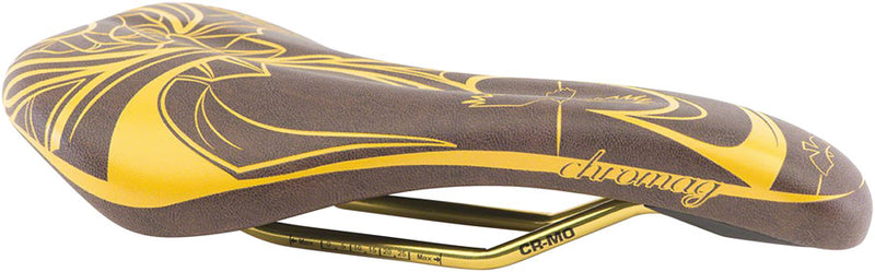 Chromag Juniper LTD Saddle - Chromoly, Goldhide