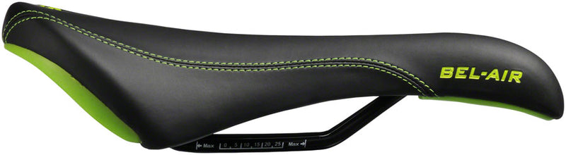 SDG Bel-Air RL Saddle - Steel, Black/Green