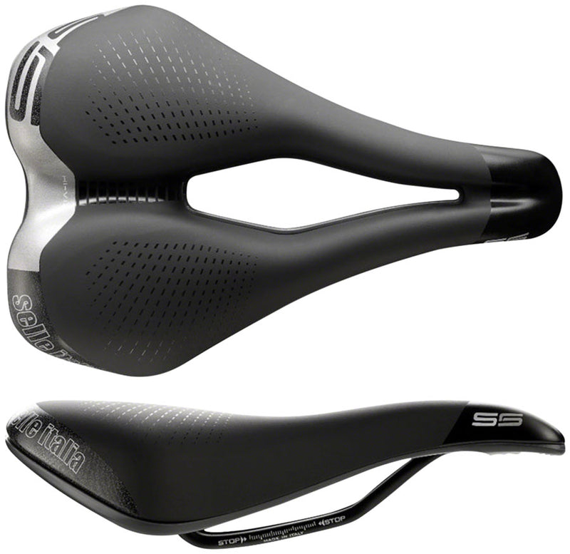 Selle Italia Max S 5 Superflow Saddle - Fec Alloy, Black, L3