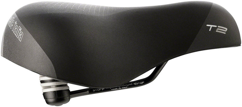 Selle Italia T2 Flow Saddle - Fec Alloy, Black, L2