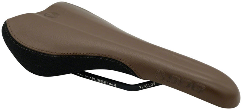 SDG Radar Saddle - Titanium Alloy, Brown/Black, Leather