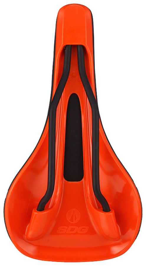 SDG Bel-Air V3 MAX Saddle - Lux-Alloy, Black/Orange, Sonic Welded Sides