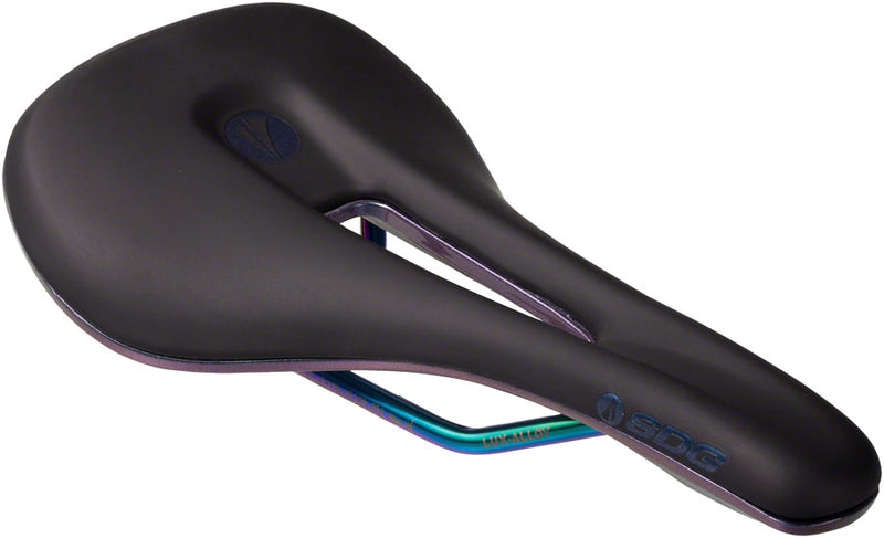 SDG Bel-Air V3 Overland Saddle - PVD Coated Lux-Alloy, Black/Oil-Slick, Limited Edition Fuel