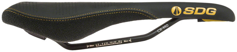 SDG Radar Saddle - Chromoly, Black/Gold