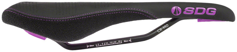 SDG Radar Saddle - Chromoly, Black/Purple