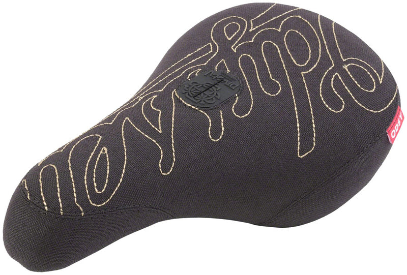 Odyssey Big Stitch BMX Seat - Pivotal, Black/Gold, Fat