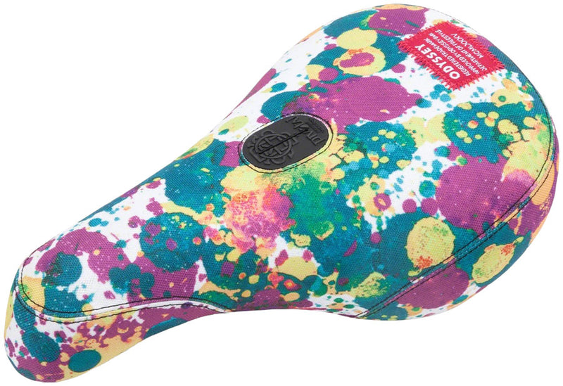 Odyssey Splatter Fat Cap BMX Seat - Pivotal, Multi-Color