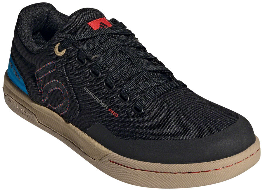 Five Ten Freerider Pro Canvas Flat Shoes - Mens Core BLK/Carbon/Pulse Lime 11.5