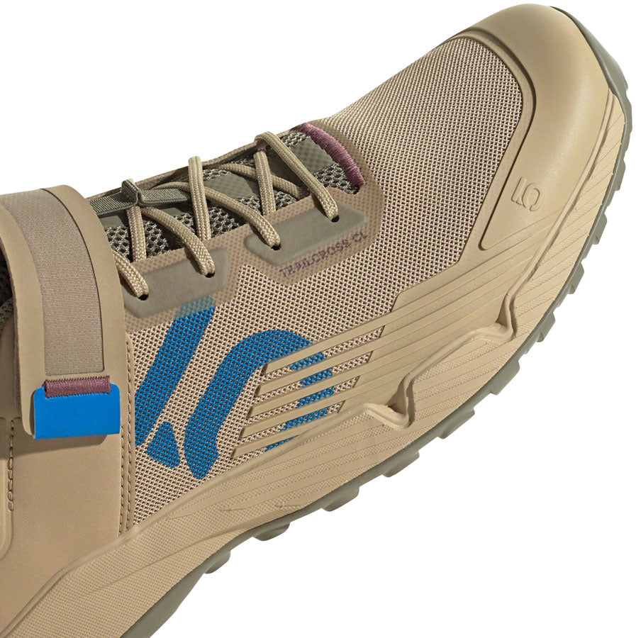 Five Ten Trailcross Mountain Clipless Shoes - Mens Beige Tone/Blue Rush/Orbit Green 8