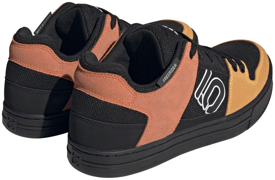 Five Ten Freerider Flat Shoes - Men's, Core Black/Ftwr White/Impact Orange, 13