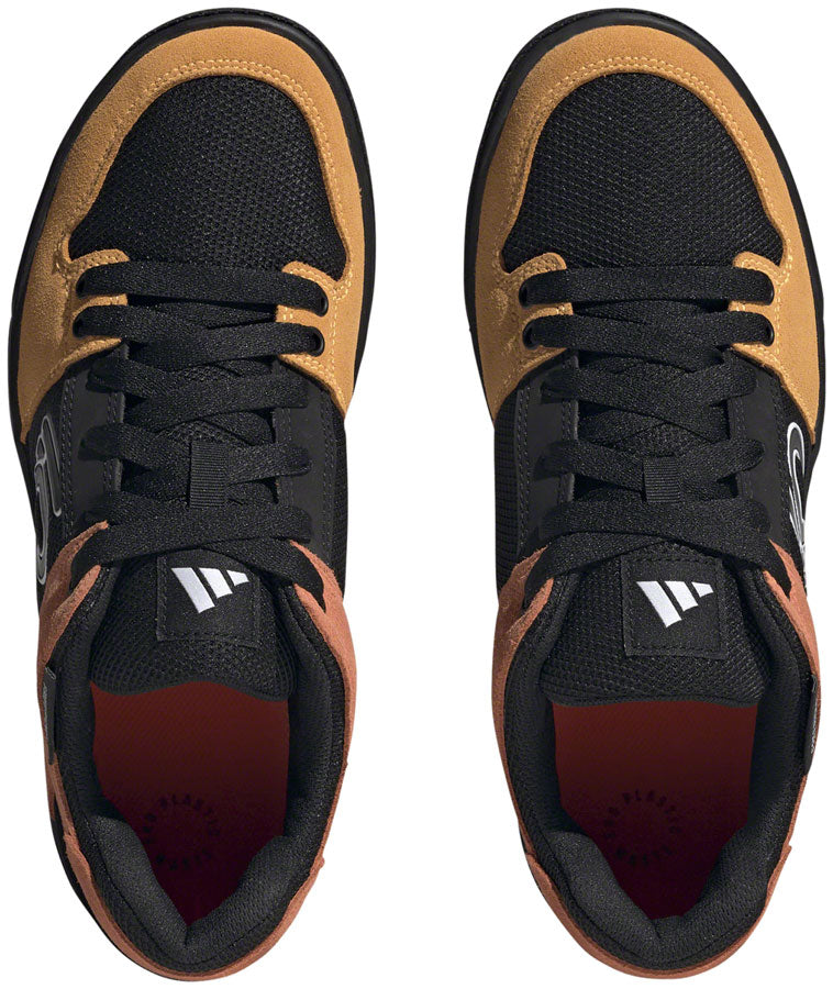 Five Ten Freerider Flat Shoes - Men's, Core Black/Ftwr White/Impact Orange, 6.5