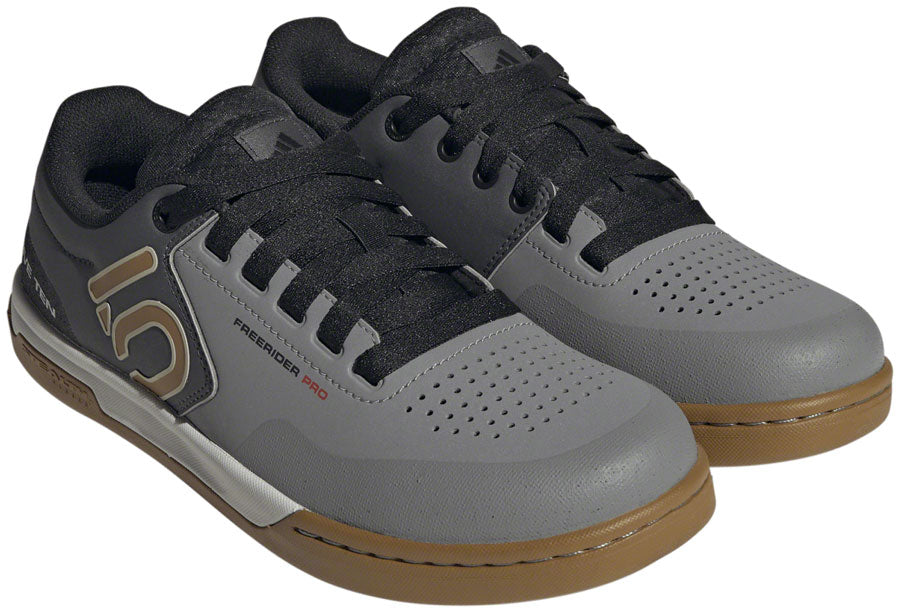 Five Ten Freerider Pro Flat Shoes - Mens Gray Three/Bronze/Core Black 12