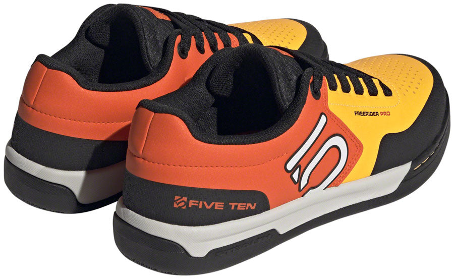 Five Ten Freerider Pro Flat Shoes - Mens Solar Gold/Ftwr White/Impact Orange 9.5