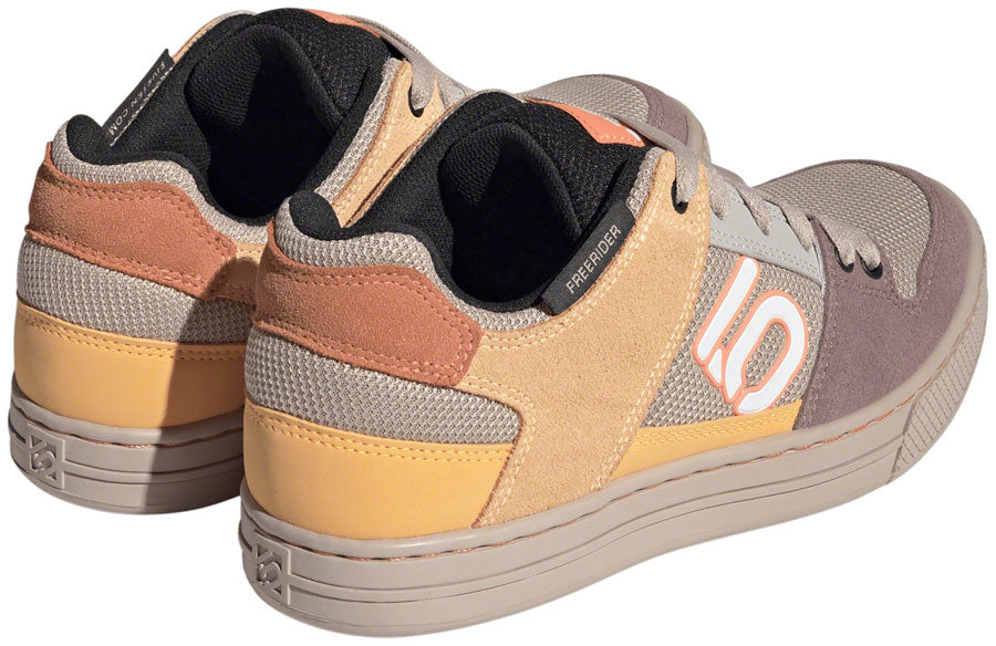 Five Ten Freerider Flat Shoes - Women's, Wonder Taupe/Ftwr White/Acid Orange, 9