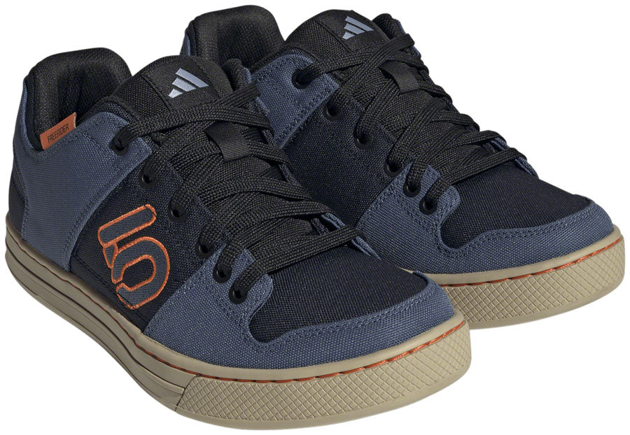 Five Ten Freerider Canvas Flat Shoes - Men's, Core Legend Ink/Wonder Steel/Impact Orange, 6.5