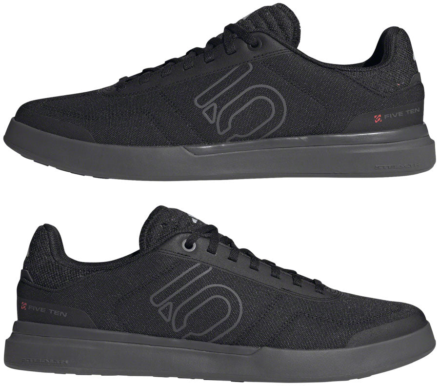 Five Ten Stealth Deluxe Canvas Flat Shoes - Men's, Core Black/Gray Five/Ftwr White, 10