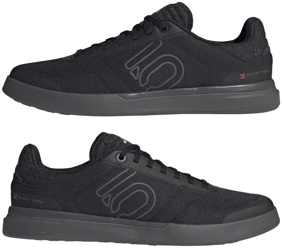 Five Ten Stealth Deluxe Canvas Flat Shoes - Men's, Core Black/Gray Five/Ftwr White, 8